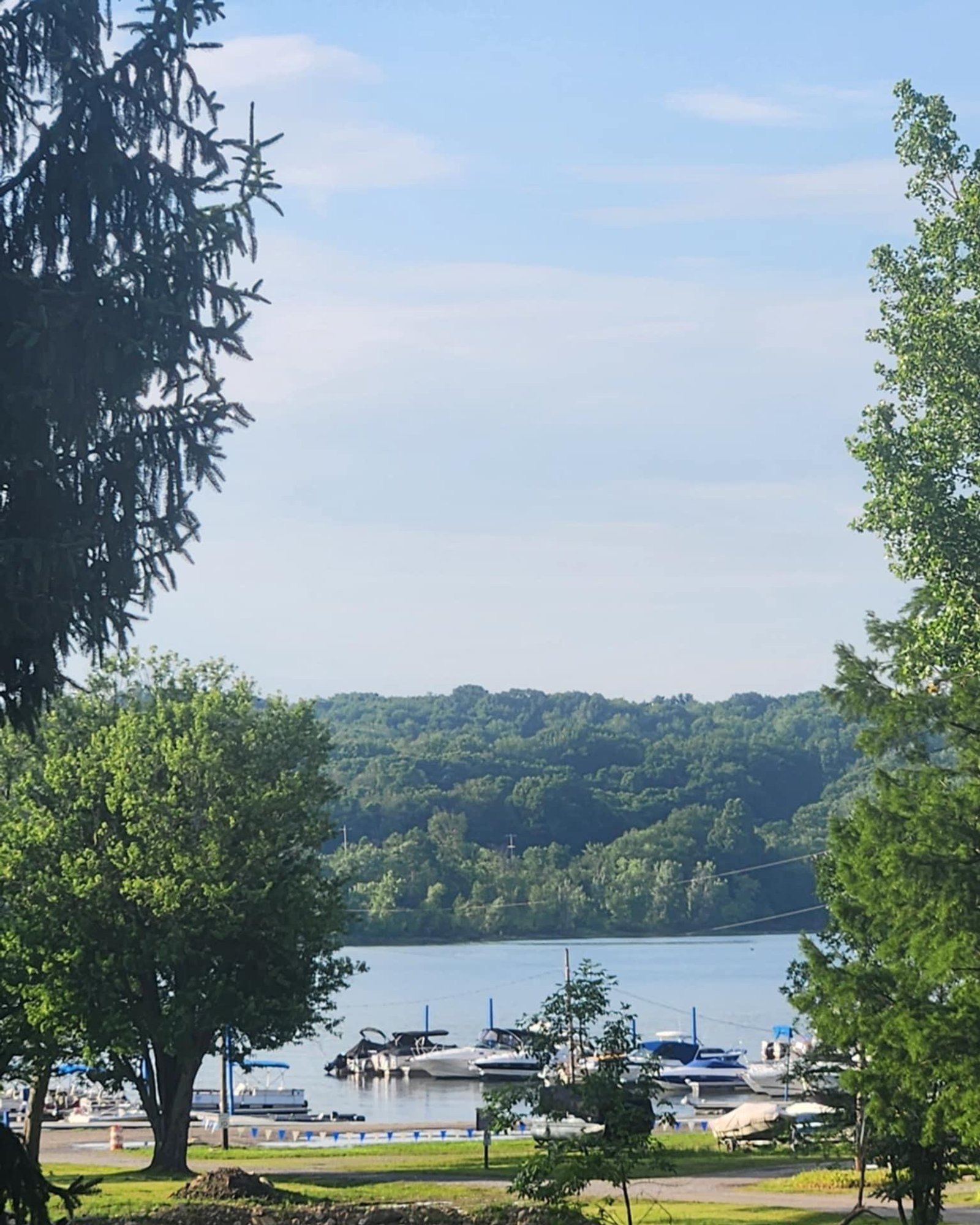 Marina and lake view